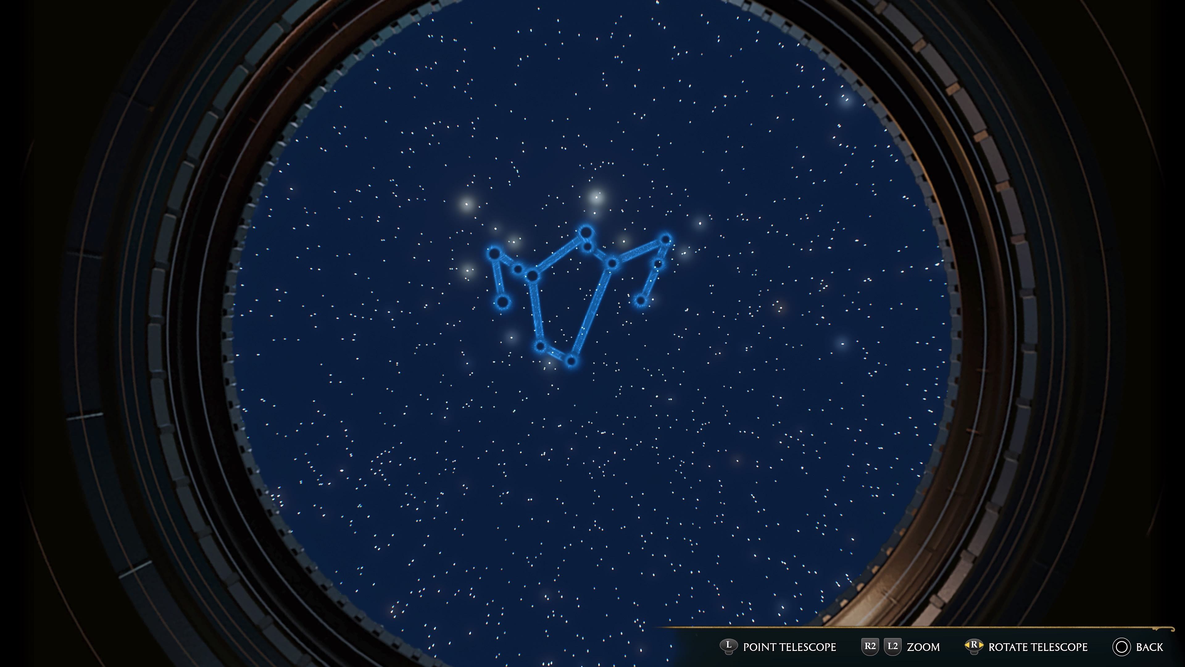 The constellations at the Hogwarts observatory