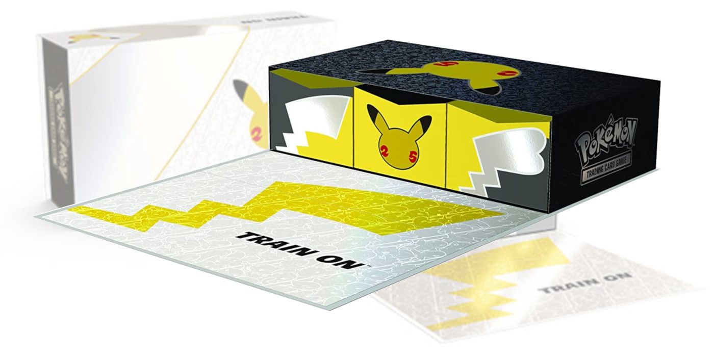 Pokémon memorabilia collection box.