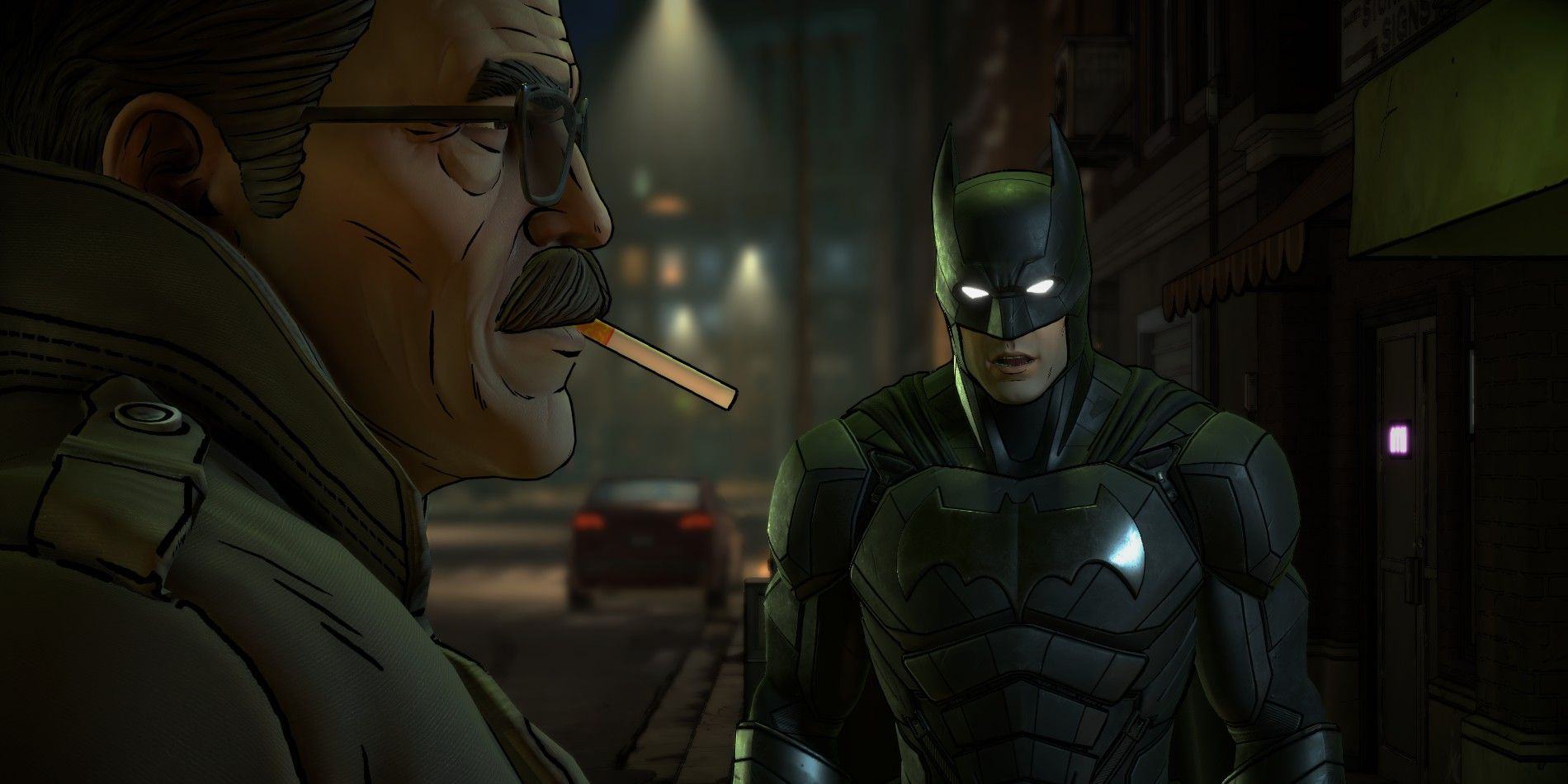 Image of Batman and Gordon in the Telltale . series