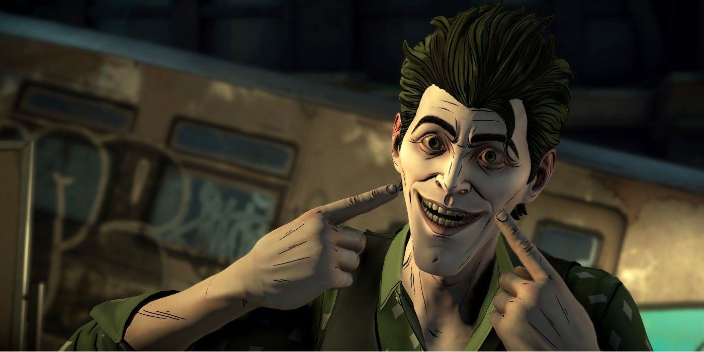 Joker image in Telltale's Batman game 
