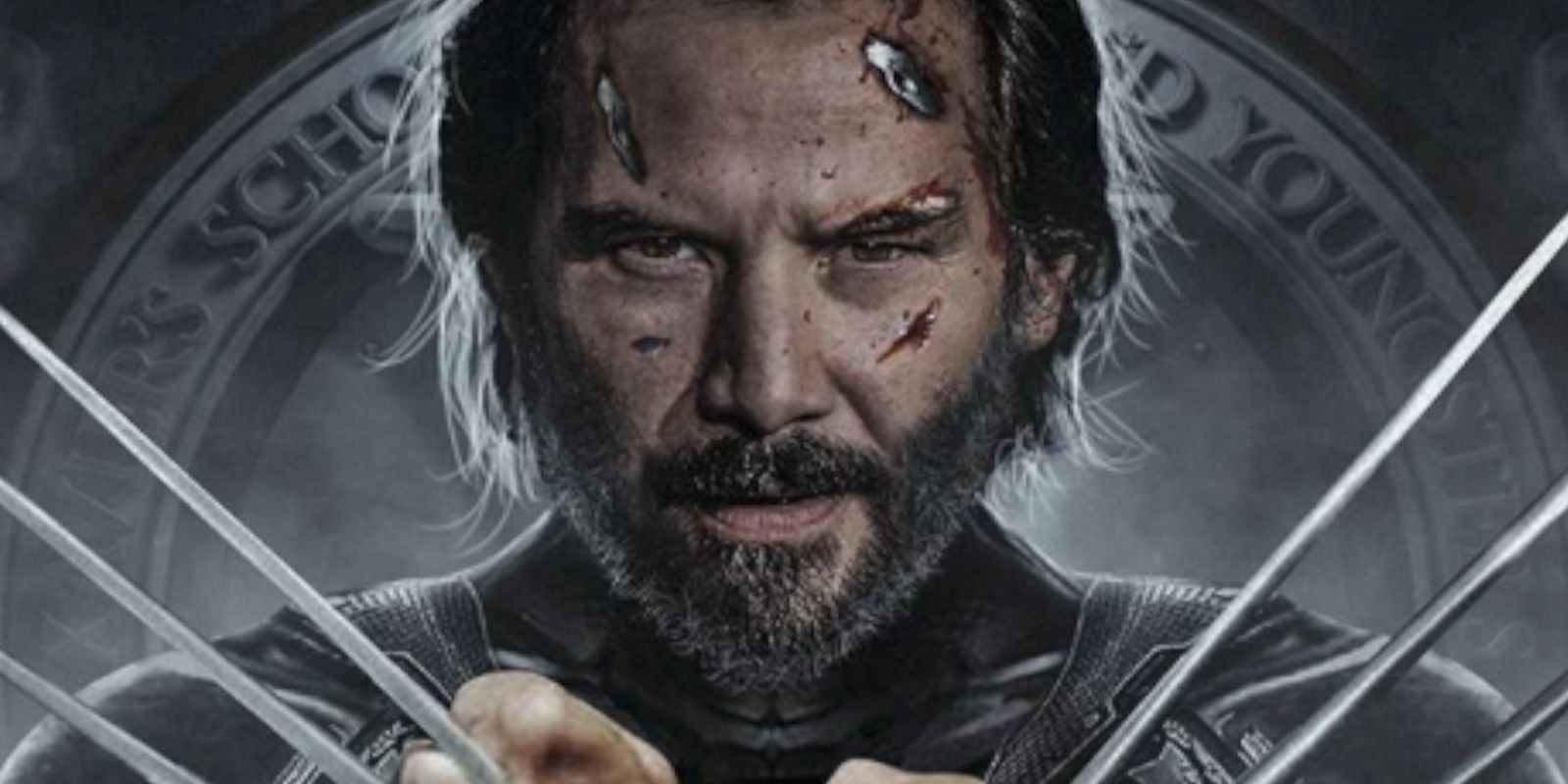 Fan image of Keanu Reeves as Wolverine