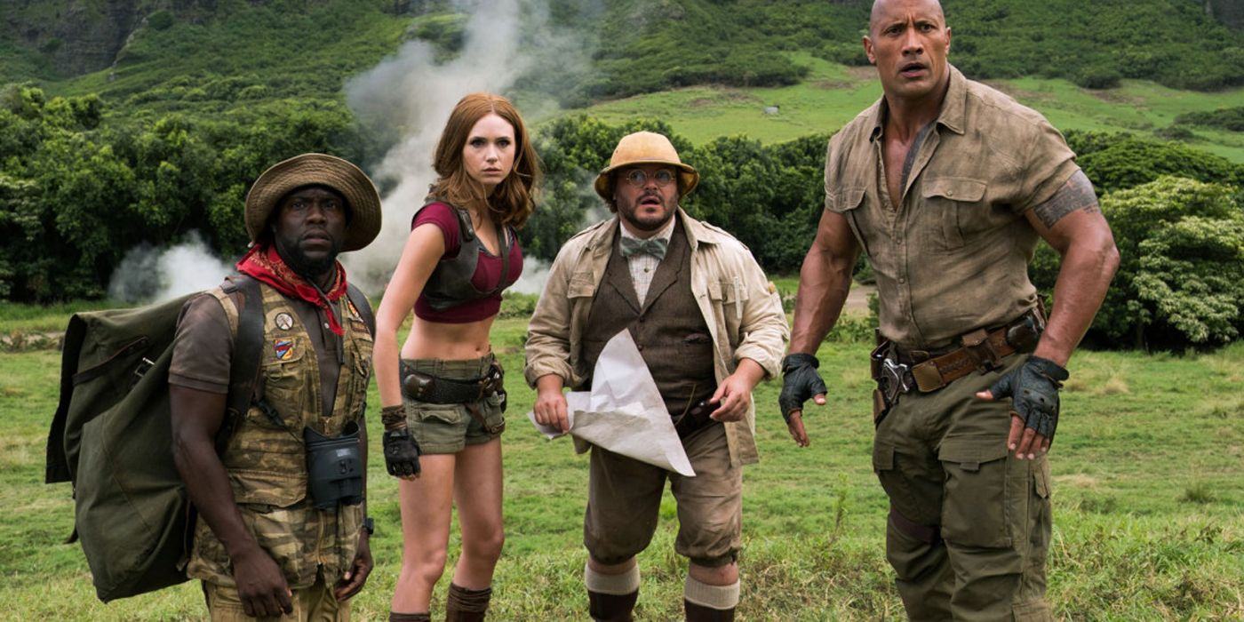 Players in Jumanji welcome to the jungle.