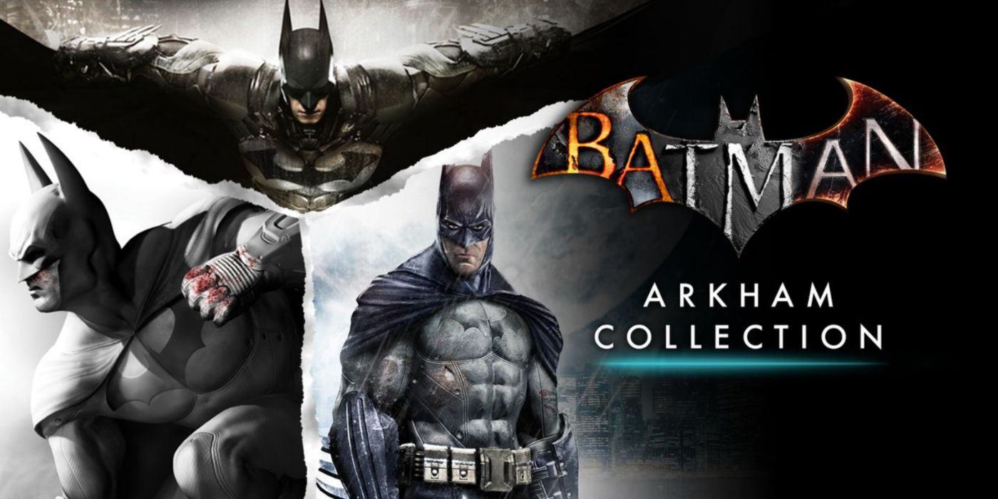 Batman: Arkham Collection features posters for the main trilogy.