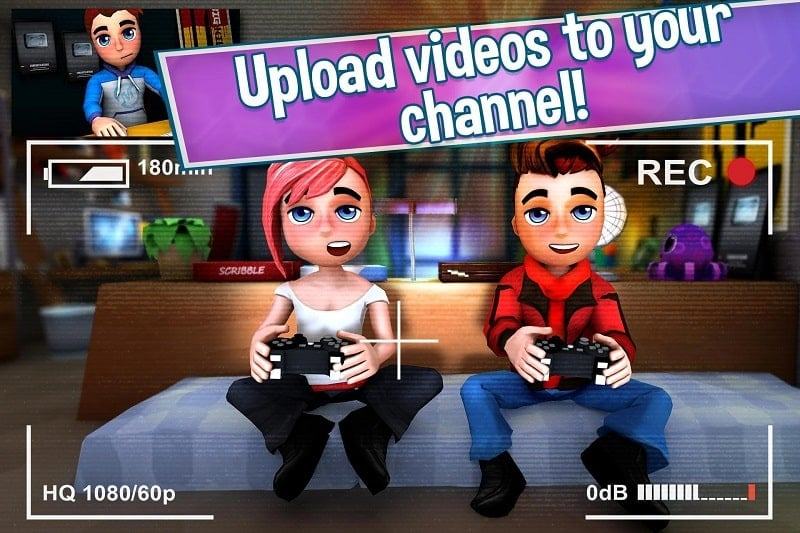 Youtubers Life mod free game channel
