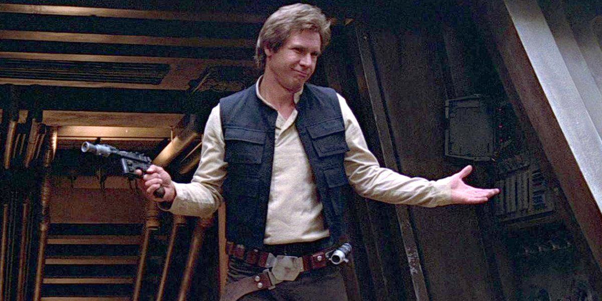 Han Solo shrugs in Star Wars: Return of the Jedi