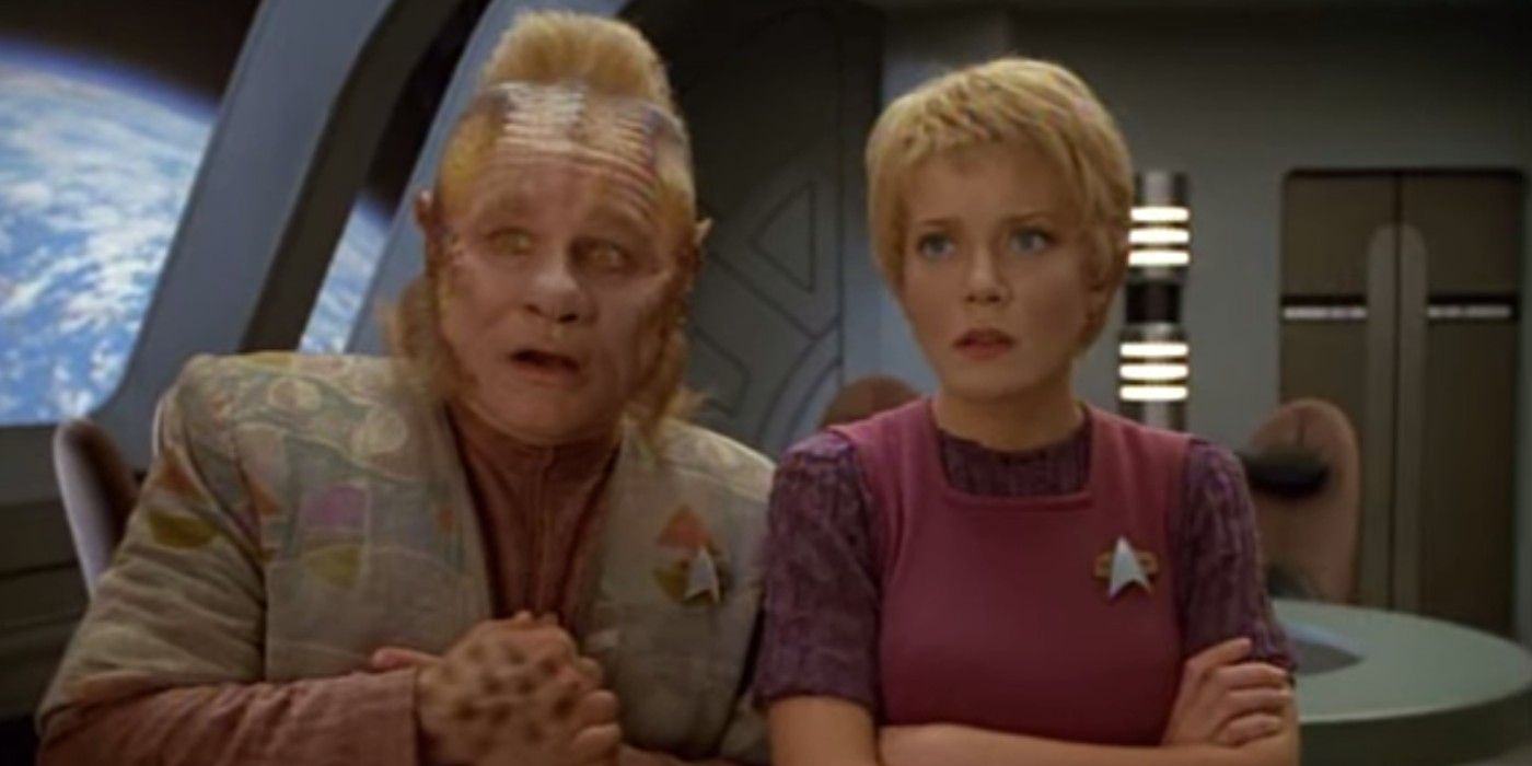 Neelix and Kes from Star Trek Travels