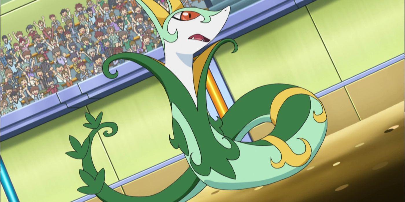 Serperior from the Pokémon anime