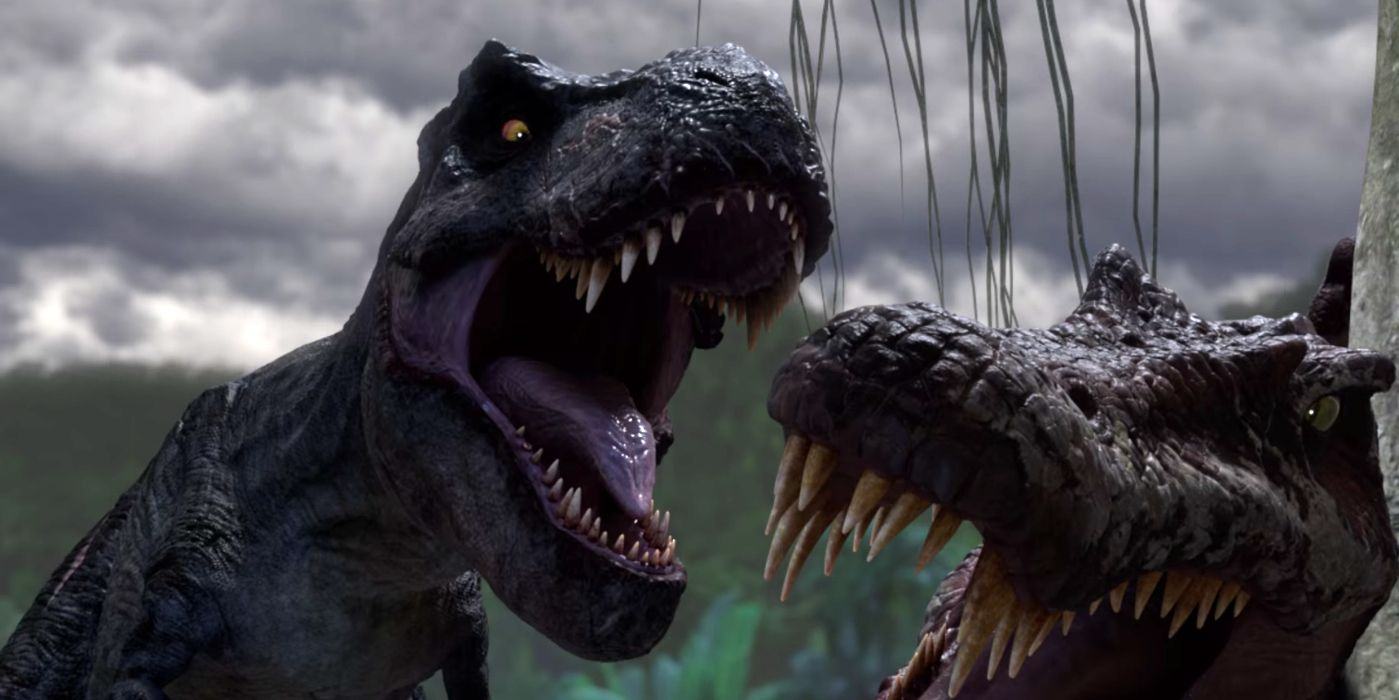 Cretaceous Tyrannosaurus Rex vs Spinosaurus