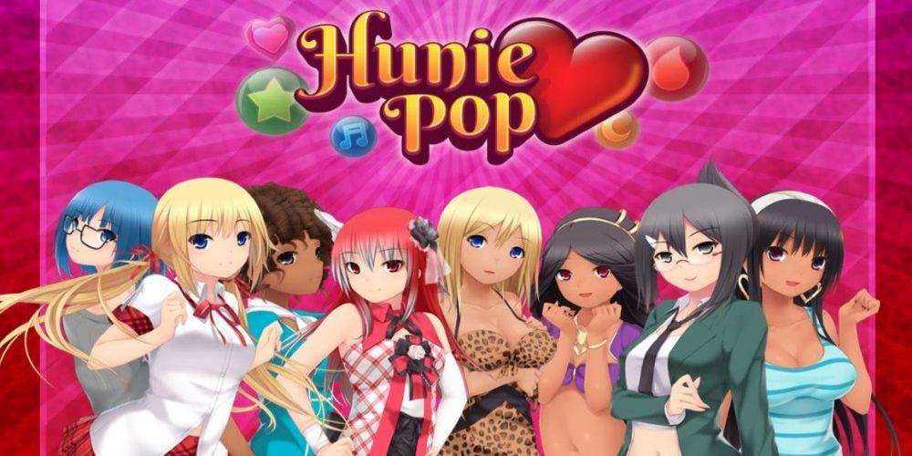 Cast of characters from the video game HuniePop.