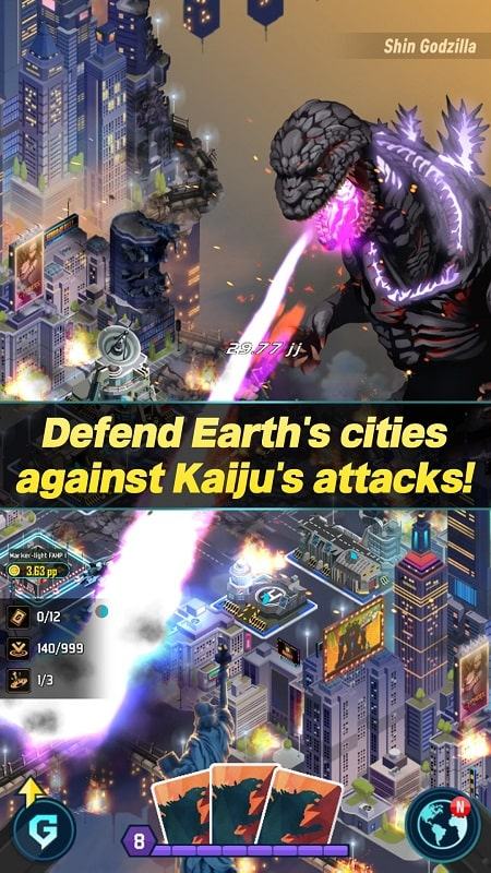 Godzilla defense force mod apk for free