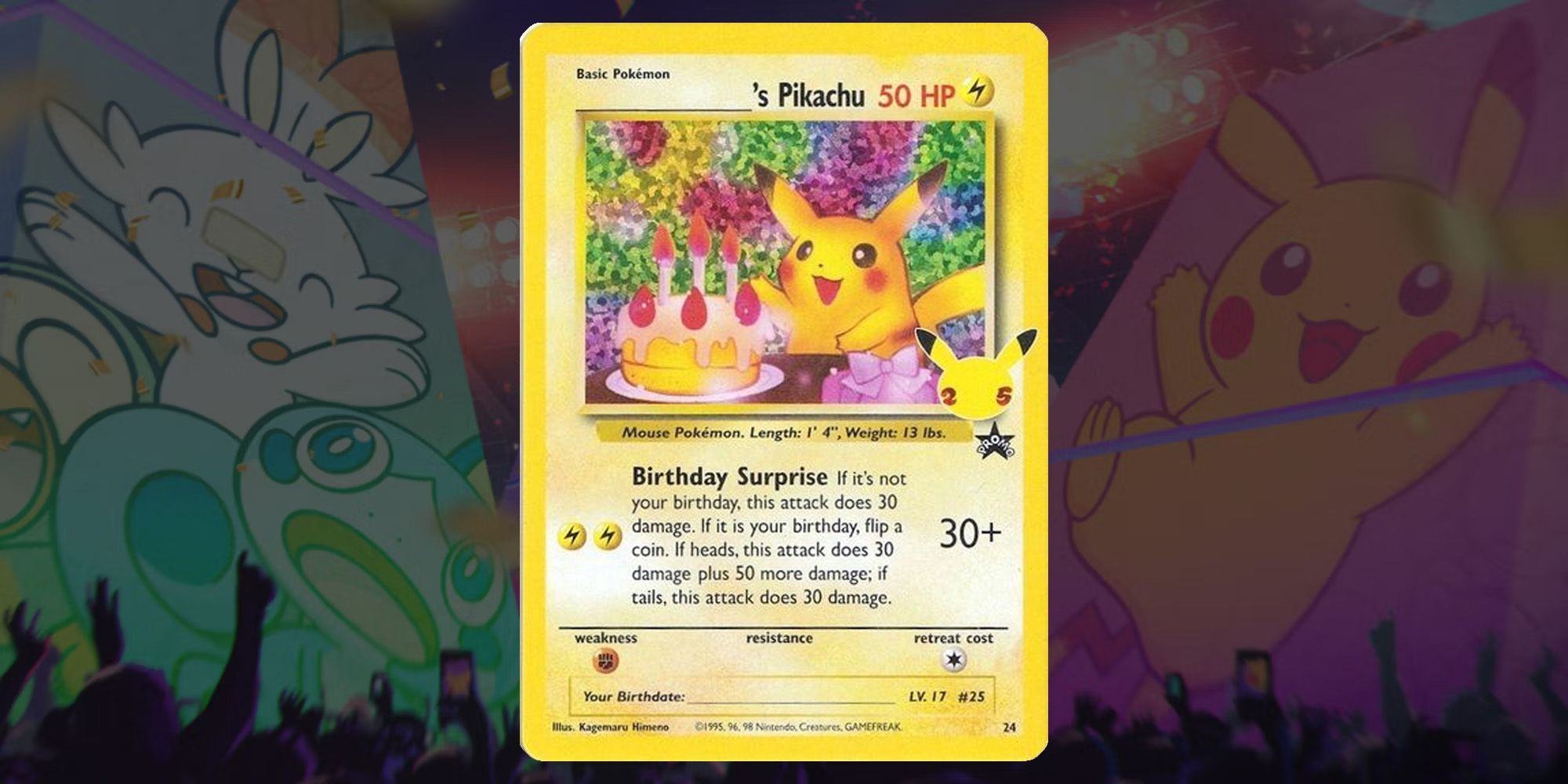 _______ Pikachu Card from Pokemon TCG Celebration