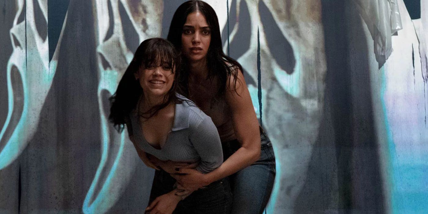 Jenna Ortega as Tara and Melissa Barrera as Sam Carpenter from Ghostface Shrine's Scream 6