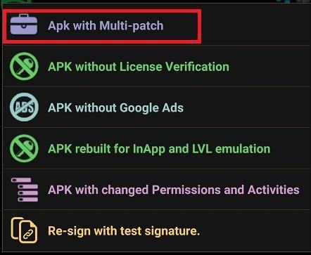 APK with Multipatch