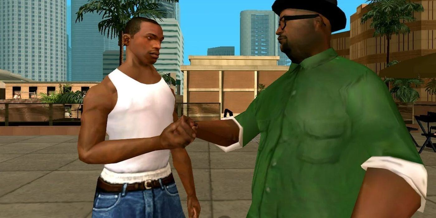 CJ met a friend in Grand Theft Auto: San Andreas