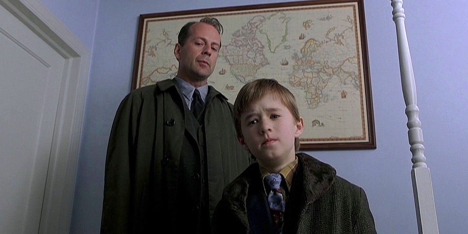 Cole in front of Malcolm in The Sixth Sense