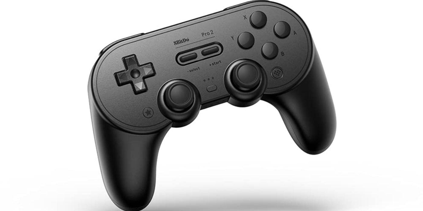 Black 8BitDo Pro 2 Bluetooth Controller.