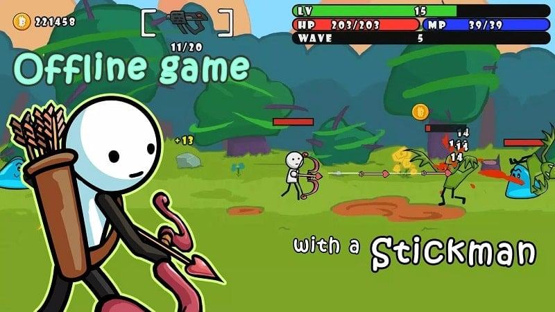 one-shot stickman mod for android