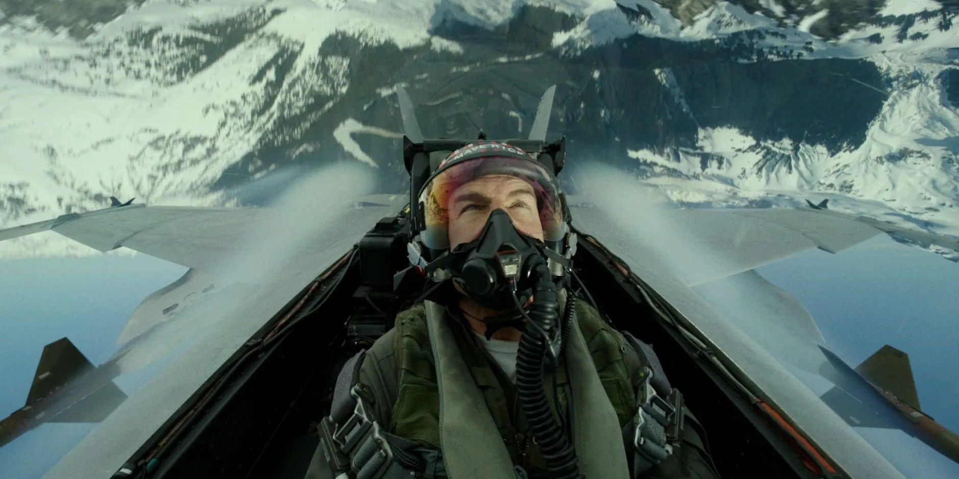 Tom Cruise in Fighter at Top Gun Maverick