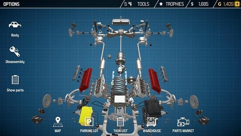 car mechanic simulation mod android