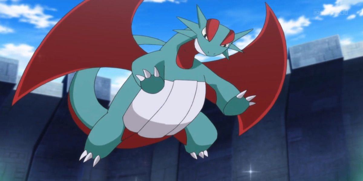 The flying dragon in the Pokémon cartoon.