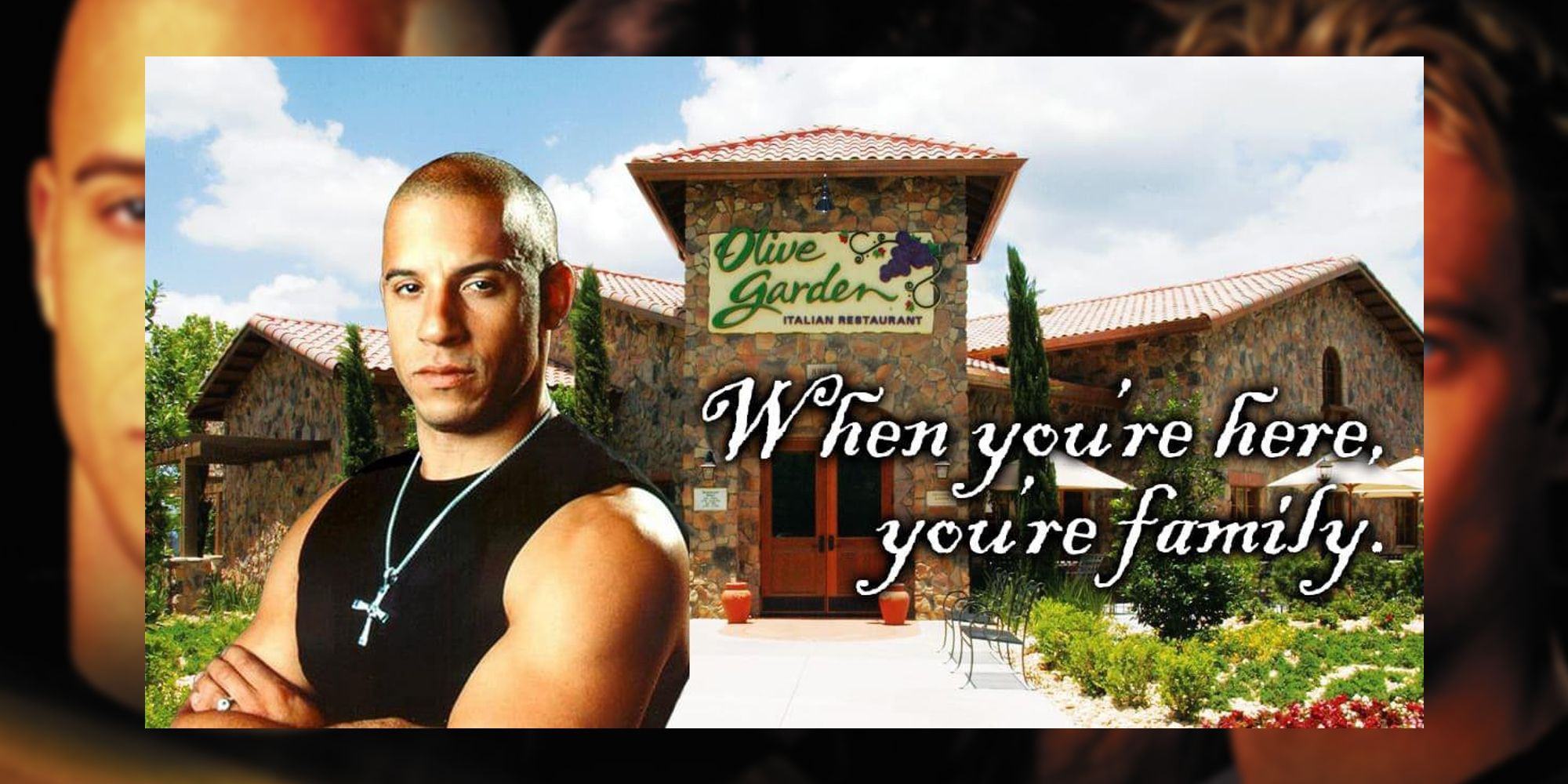 Fast and furious Olive Garden meme.