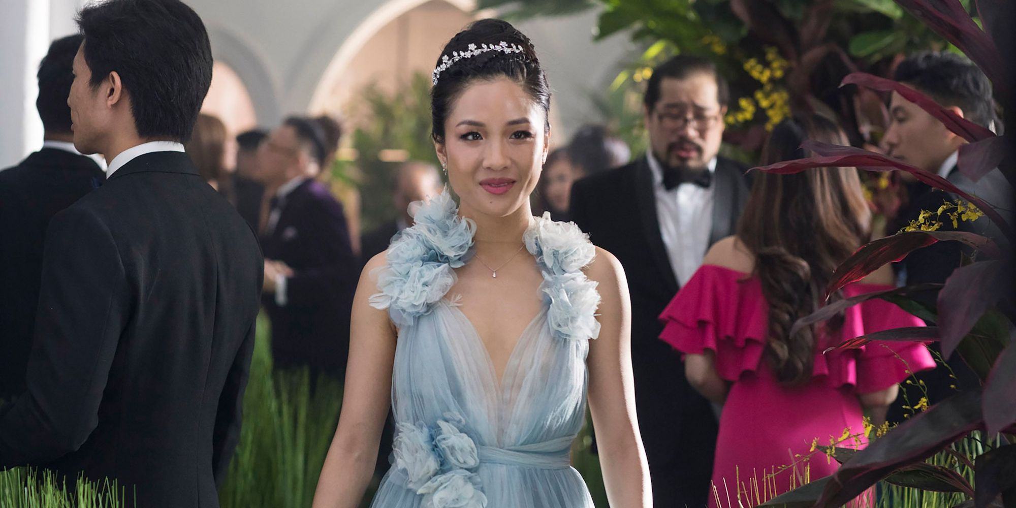 Rachel's wedding dress in Crazy Rich Asians