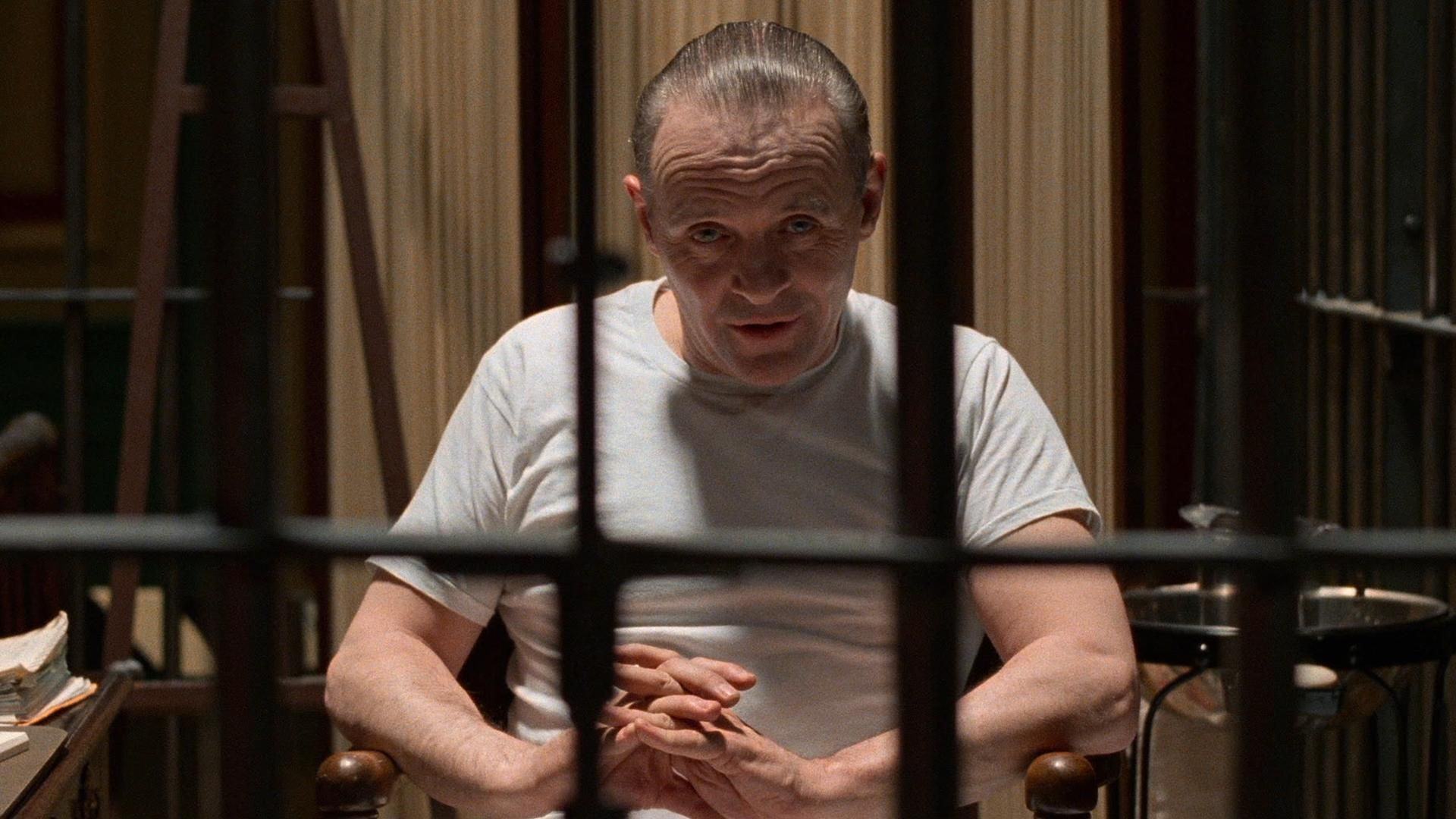 Anthony Hopkins in The Silence of the Lambs.