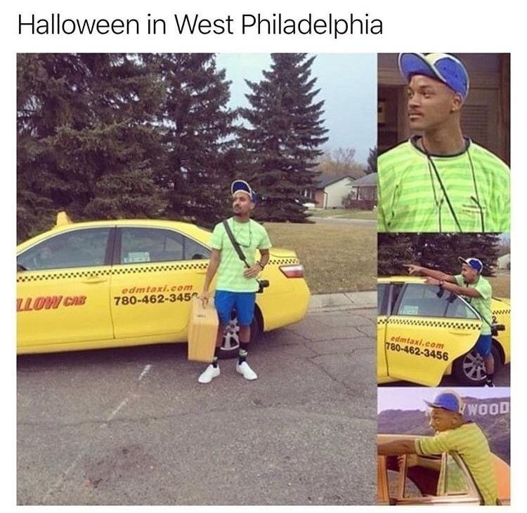 Halloween Meme Fresh Prince of Bel-Air in West Philadelphia