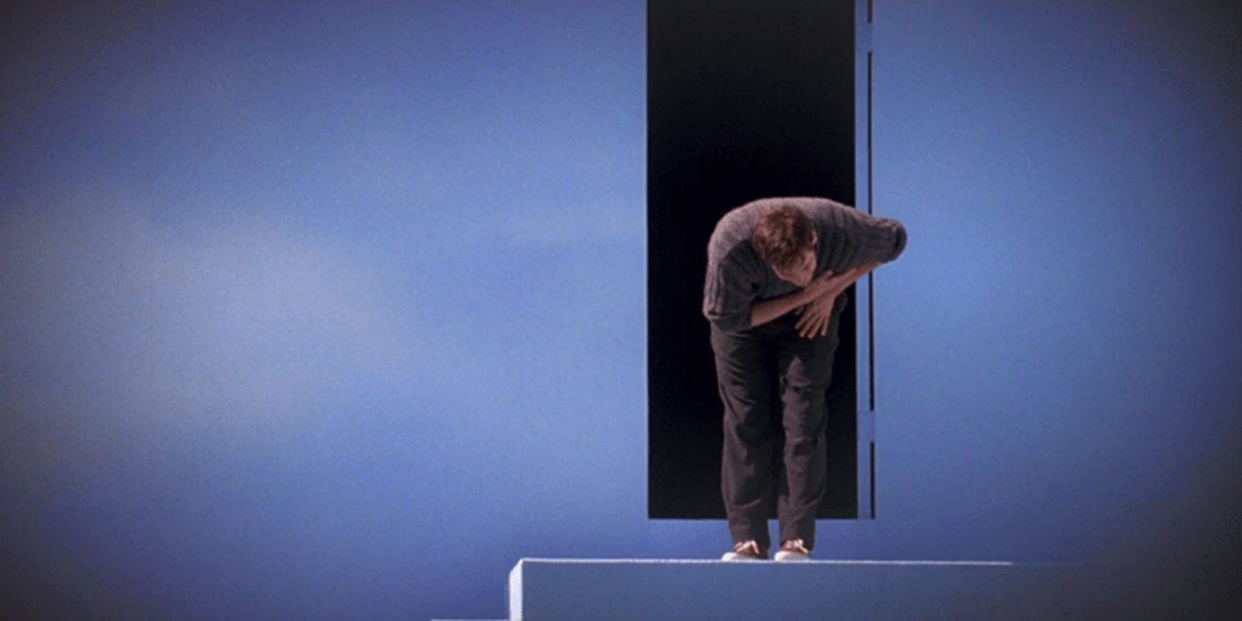 Truman bows to the audience on The Truman Show