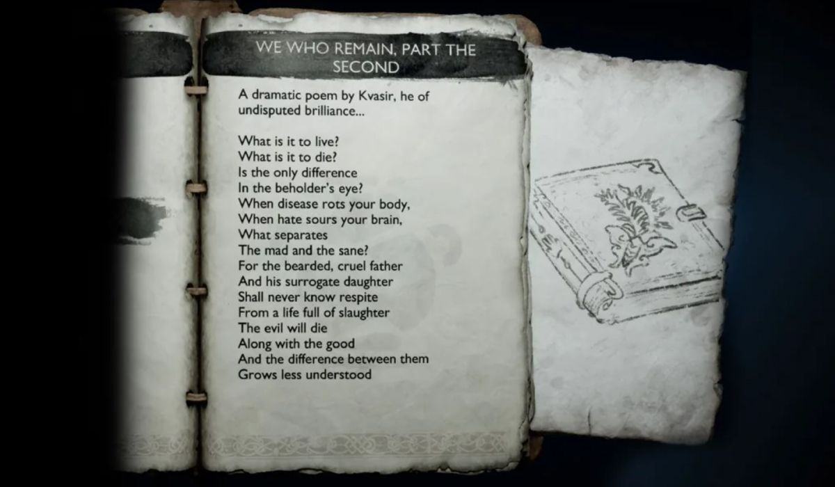 Kvasir's poem We Who Remain, Ragnarok Part 2 references The Last of Us Part 2