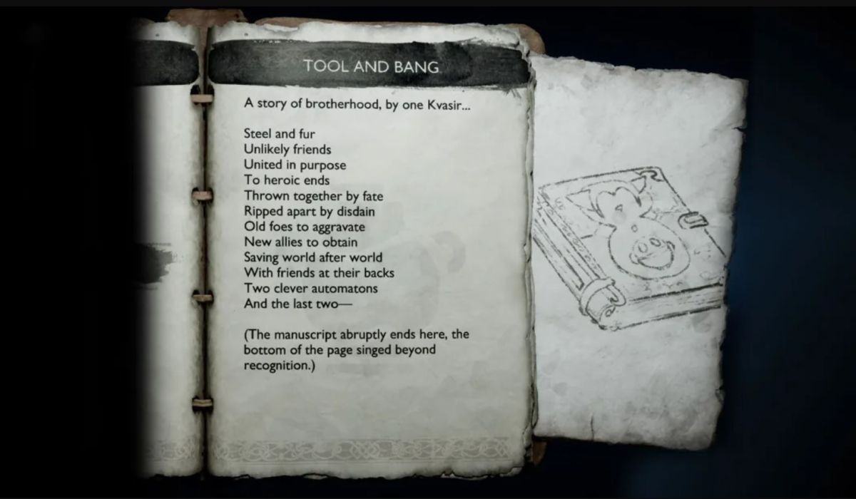 Kvasir and Bang's poem tool in Ragnarok references Ratchet and Clank