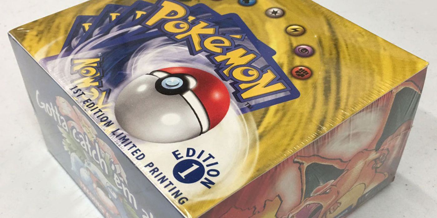 Image of a sealed Pokemon TCG First Edition box.