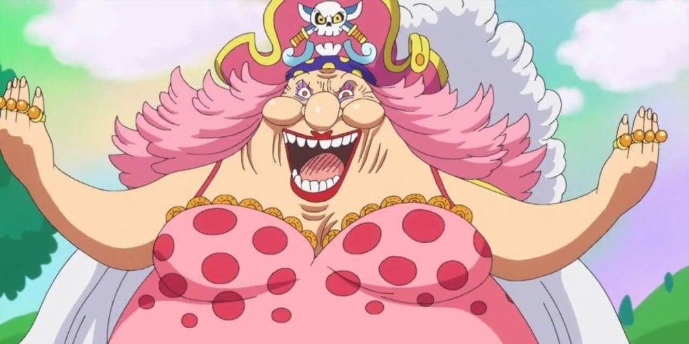 Big Mom stretches out her hand in One Piece