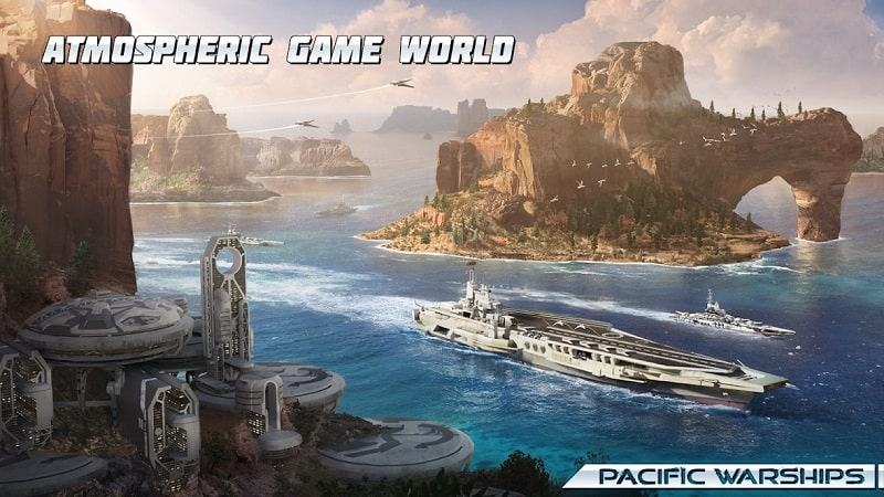 Battleship Pacific Navy PvP mod android
