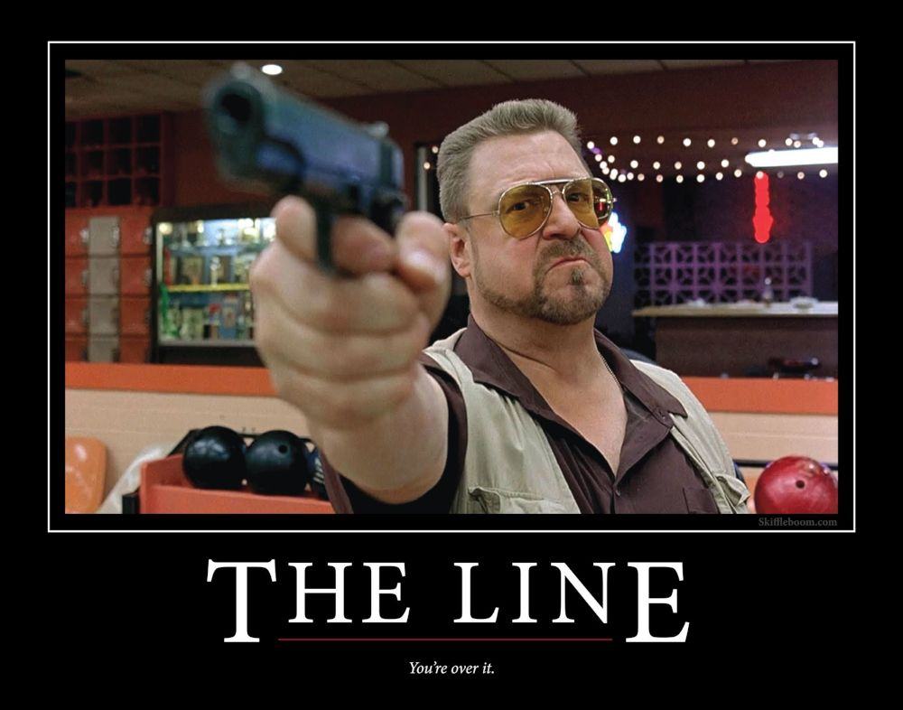 Walter Sobchak's nervous breakdown in The Big Lebowski