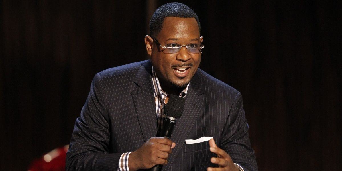 Martin Lawrence with microphone