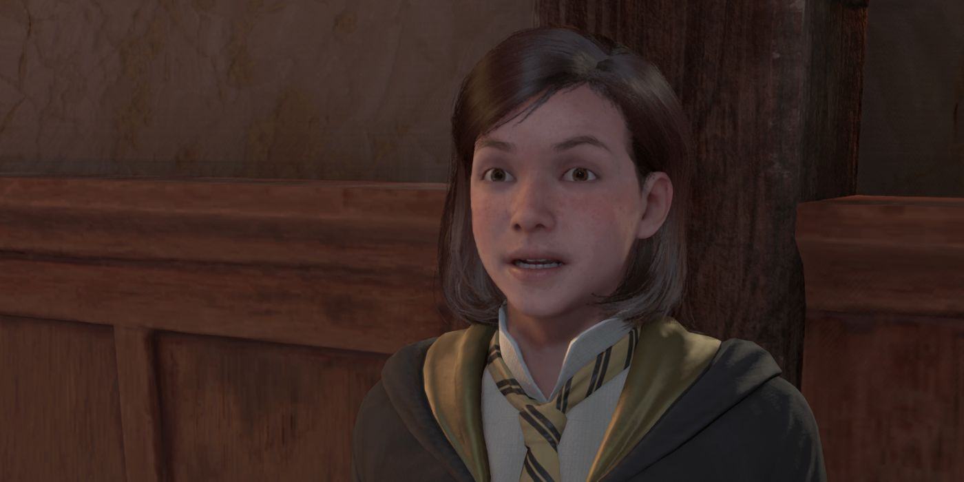 Poppy's sweet close-up in the Hogwarts Legacy looks angry.