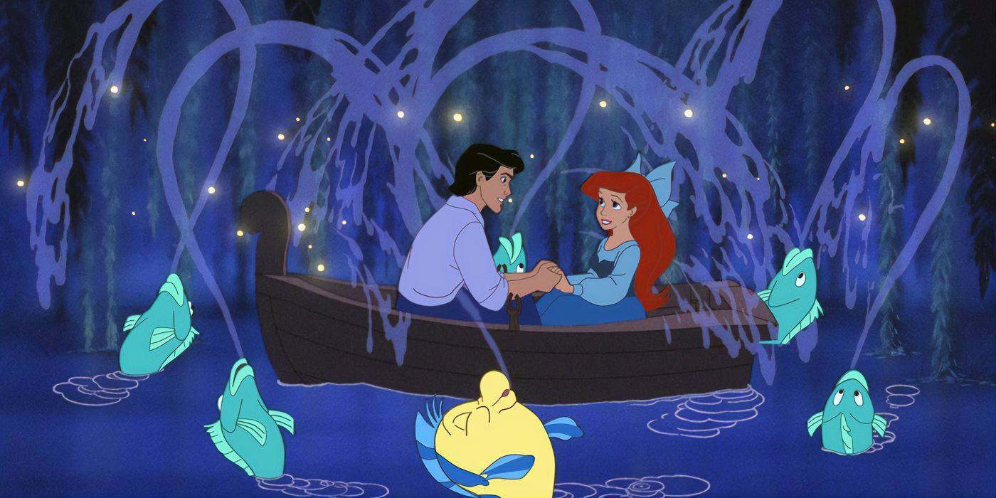 Kissing scene in The Little Mermaid