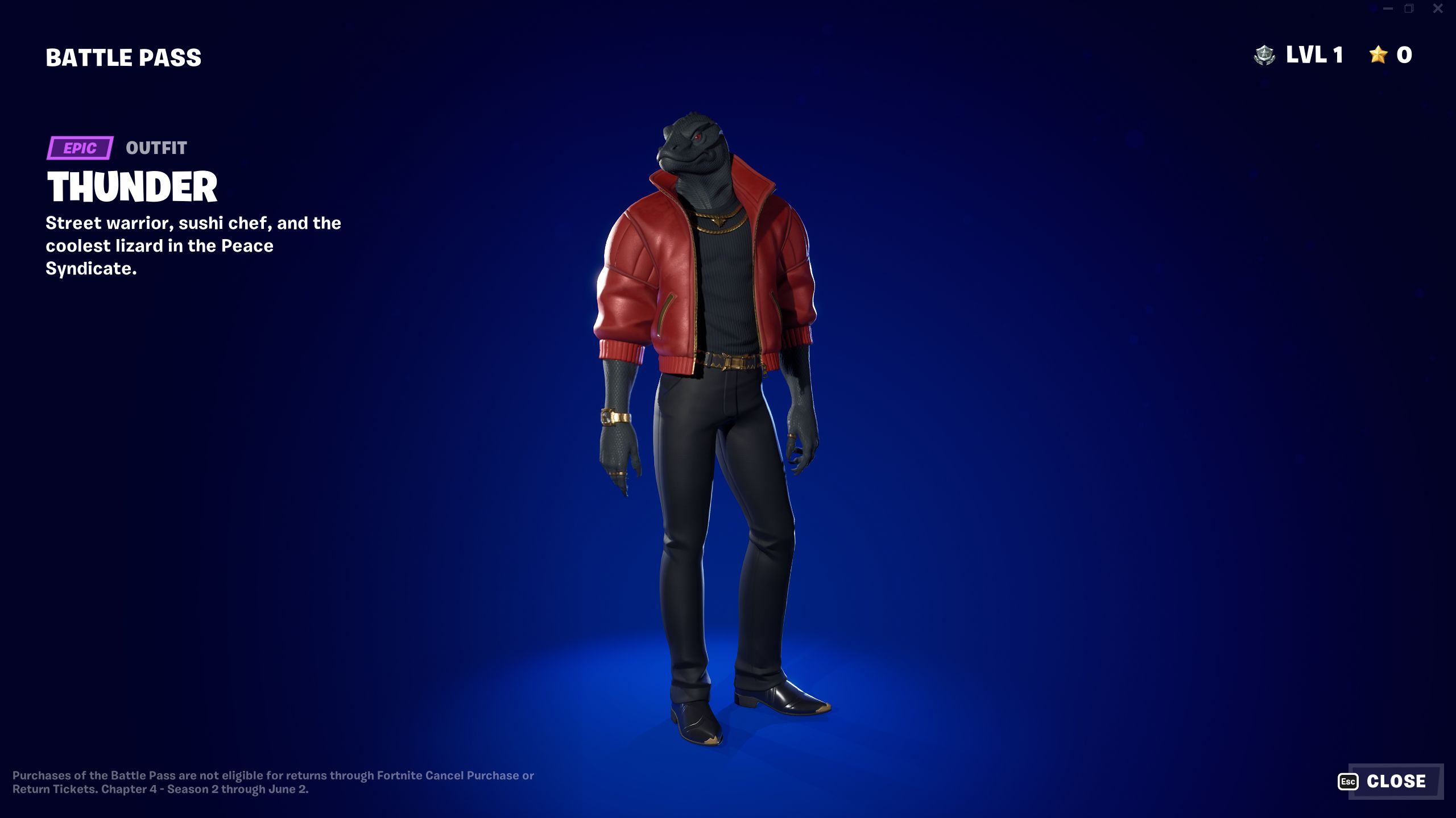 Fortnite Chapter 4 Season 2 Battle Pass Thunder Outfit