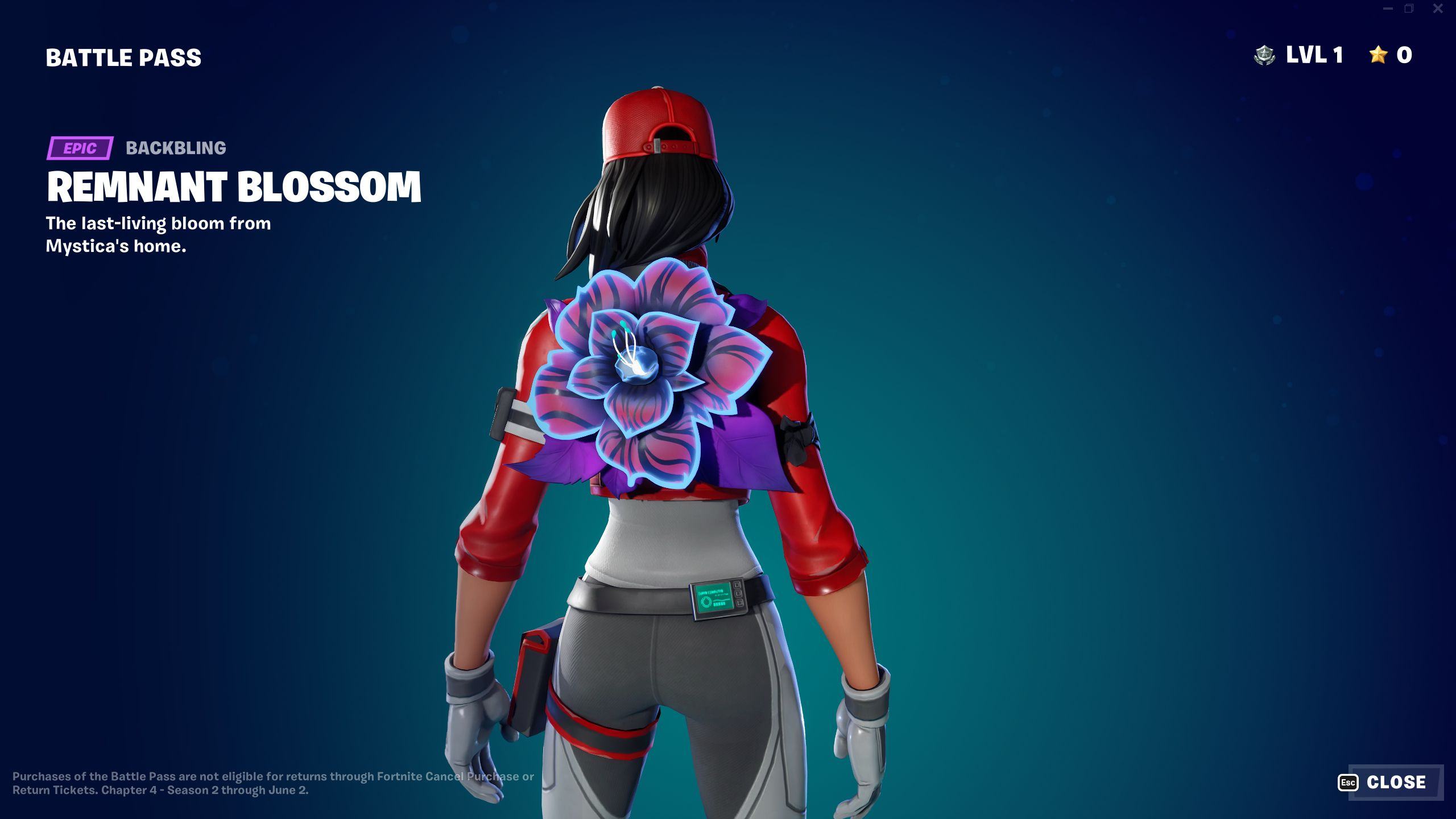 Fortnite Chapter 4 Season 2 Battle Pass Remnant Blossom Back Bling