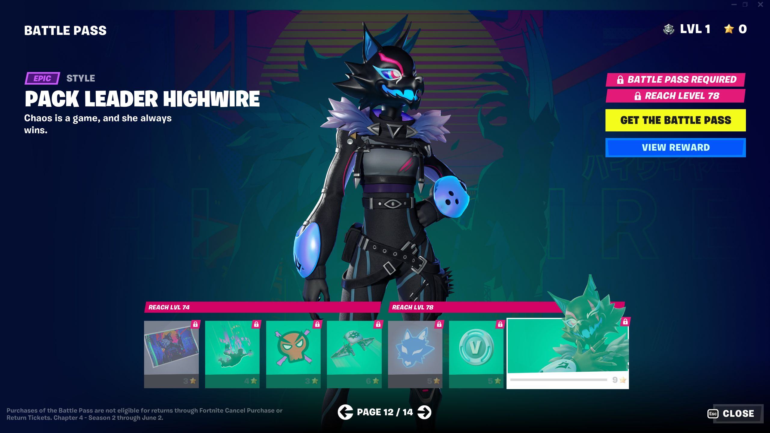 Fortnite Chapter 4 Season 2 Battle Pass Page 12