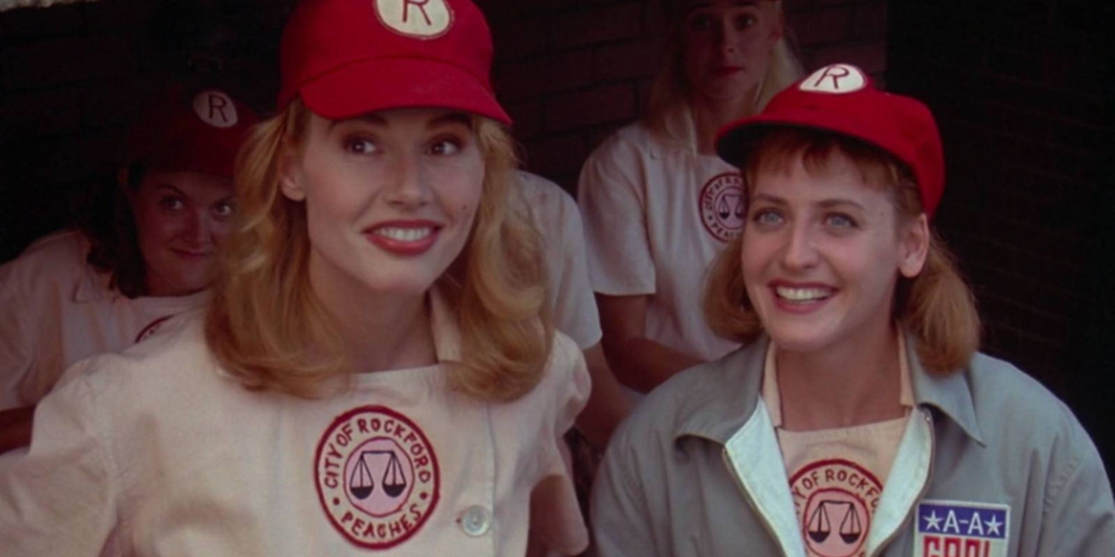 Geena Davis and Lori Petty in a tournament of their own