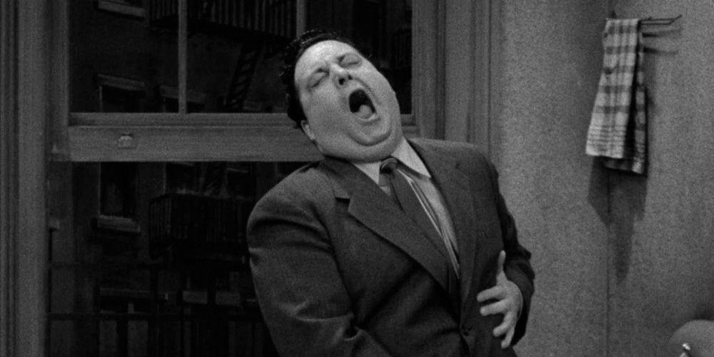 Jackie Gleeson as Ralph Kramden crying