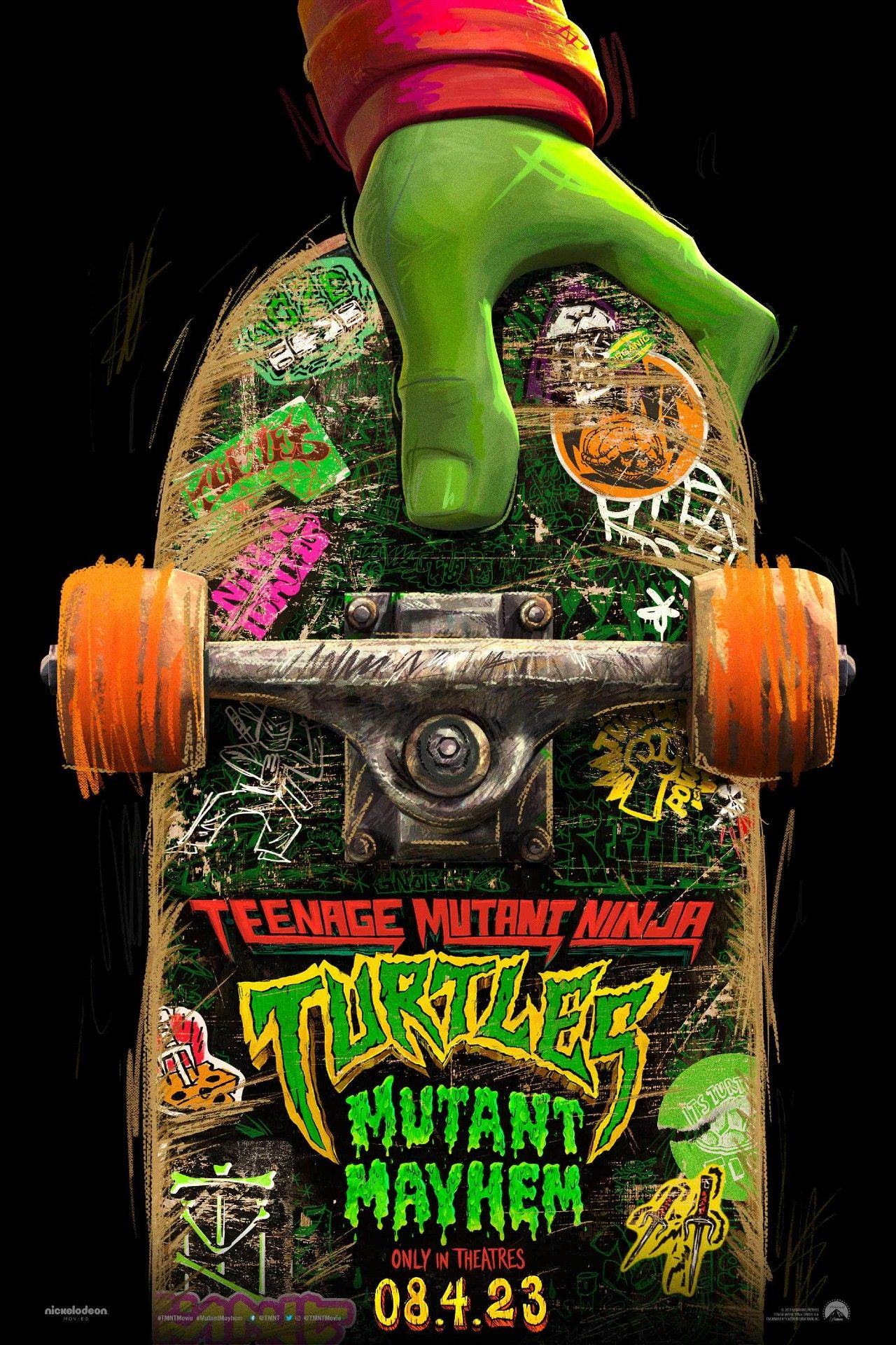 Poster introducing TMNT Mutant Mayhem