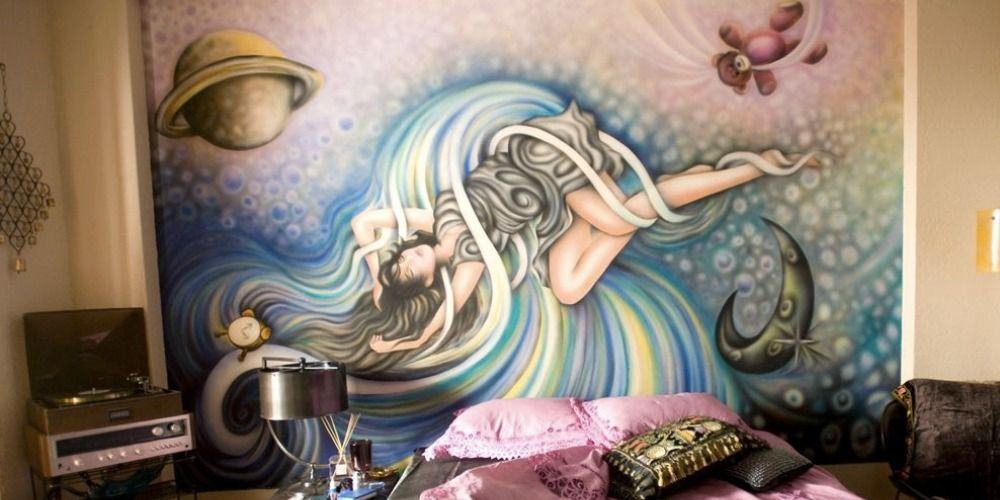 Jane's bedroom mural from Breaking Bad