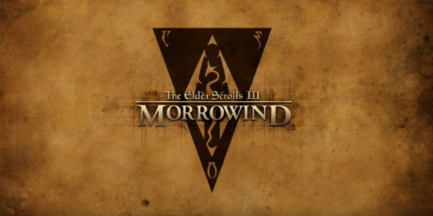The Elder Scrolls III: The Morrowind icon is placed on a parchment-like background.