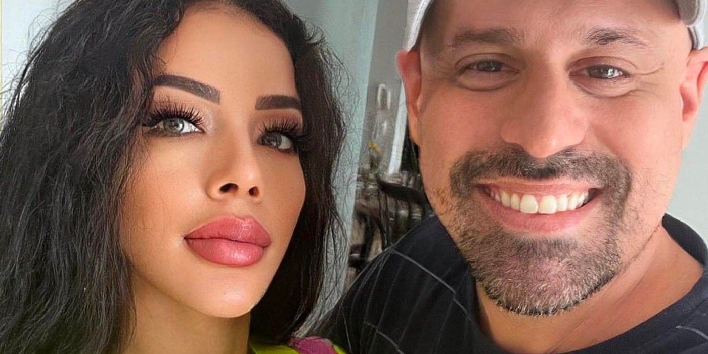 90-day fiance Jasmine Pineda smiles at Gino Palazzolo