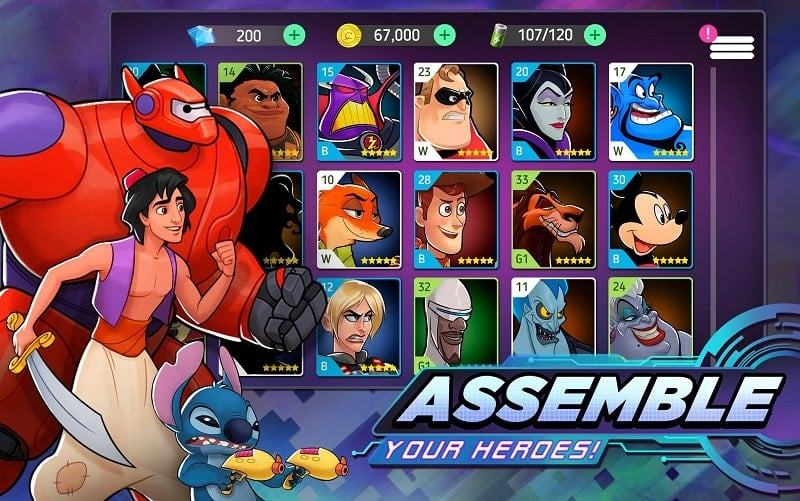 Disney Heroes Battle Mode mod mod for free