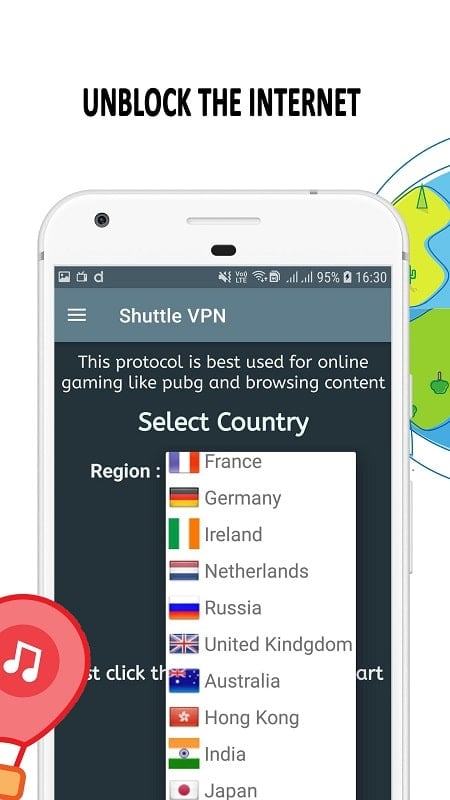 Free shuttle VPN mod apk