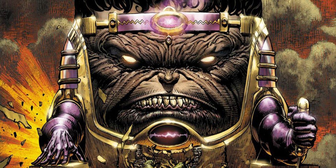 Modok sits on a chair and prepares to fight in Marvel Comics